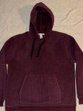 Outerknown Overlook Fleece Pullover Hoodie - Old Vine - Size Large